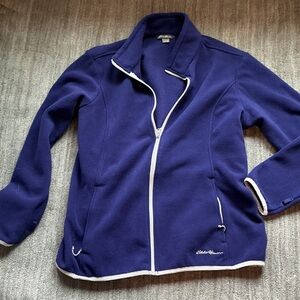 Eddie Bauer Deep Purple Fleece Jacket